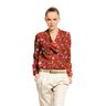viscose fabric Paisley flowers – carmine/fire red,  thumbnail number 5