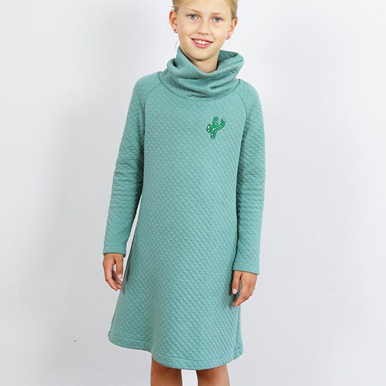 POLLY - comfy sweater dress with a polo neck, Studio Schnittreif  | 98 - 152,  image number 5