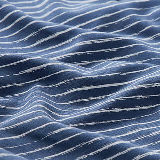 Cotton Jersey Scribble Stripes – denim blue, 