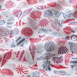 GOTS Batiste Shells | Tula – offwhite/red, 