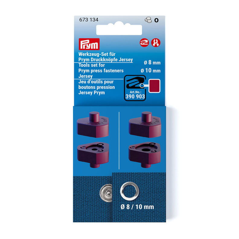 Tool Set press fasteners Jersey [Ø 8 + 10 mm] | Prym – berry,  image number 1