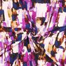 viscose fabric abstract brushstrokes digital print – grape/indigo,  thumbnail number 3