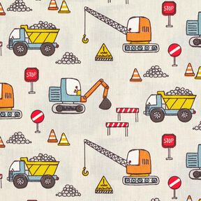 Cotton Cretonne Building Site – grey, 
