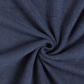 Cotton Sweatshirt Fabric Terry Fleece – navy blue, 