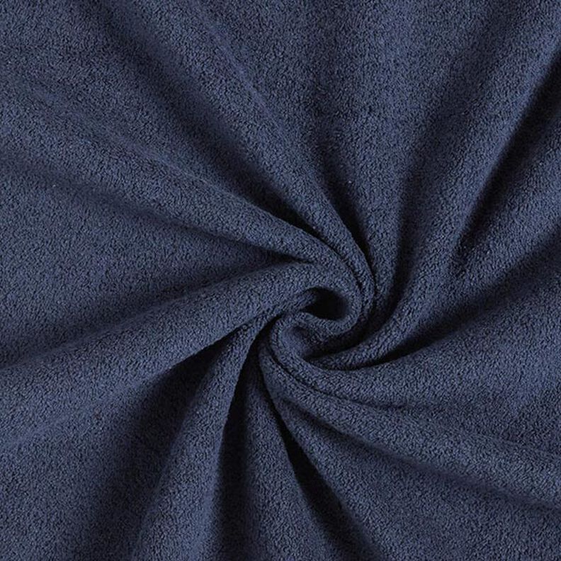 Cotton Sweatshirt Fabric Terry Fleece – navy blue,  image number 1
