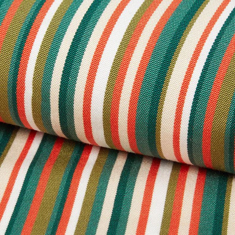 Outdoor Deckchair fabric Longitudinal stripes 45 cm – green,  image number 1