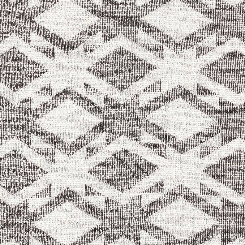 Knitted bouclé chevron – black/white,  image number 1