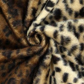 Imitation Fur Leopard – beige, 