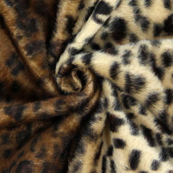 Imitation Fur Leopard – beige,  image number 2
