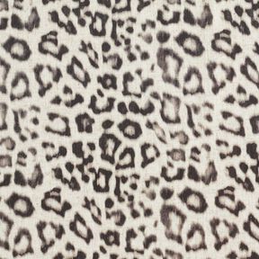 Viscose Linen Blend Digital leopard print – almond/black, 
