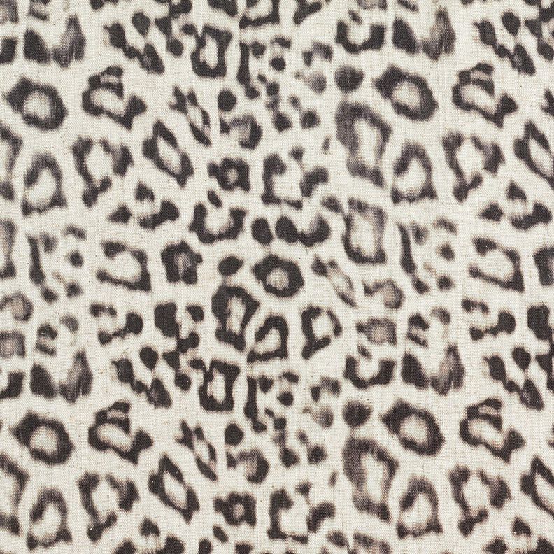 Viscose Linen Blend Digital leopard print – almond/black,  image number 1