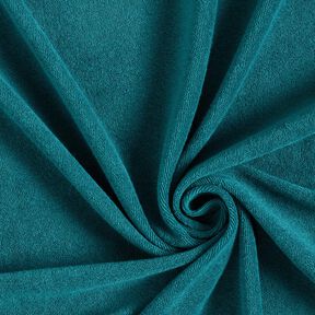 Towelling Fabric Stretch Plain – petrol, 