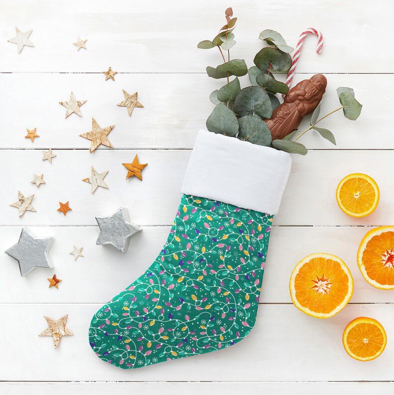 Cotton Poplin string of lights – eucalyptus/lavender, image number 5
