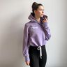Light Cotton Sweatshirt Fabric Plain – mauve,  thumbnail number 12