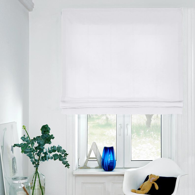 pure heavy linen Plain – white,  image number 5
