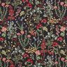 Decor Fabric Tapestry Fabric flower meadow – black,  thumbnail number 1