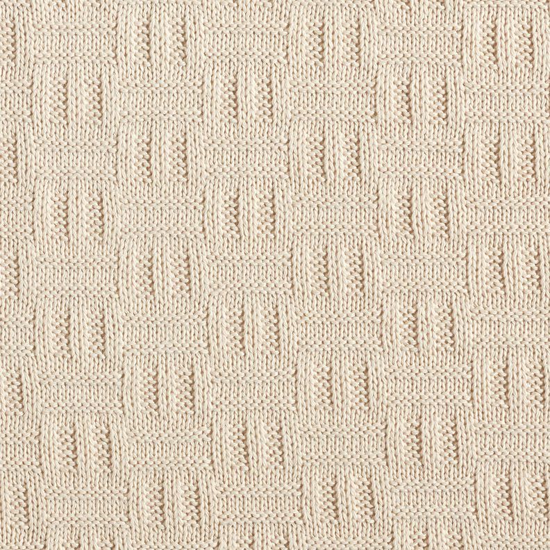 Knit Fabric broken ribbed pattern – light beige,  image number 1