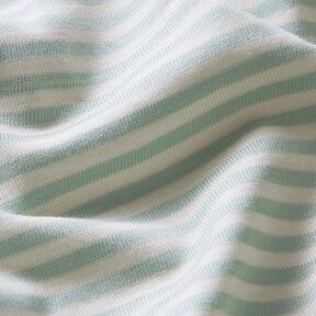 Cotton Jersey narrow stripes – offwhite/pale mint, 