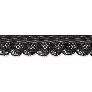 Elasticated Ruffle [15 mm] – black, 