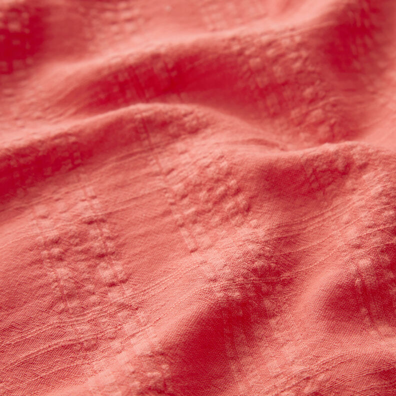 Seersucker cotton viscose blend – coral,  image number 2