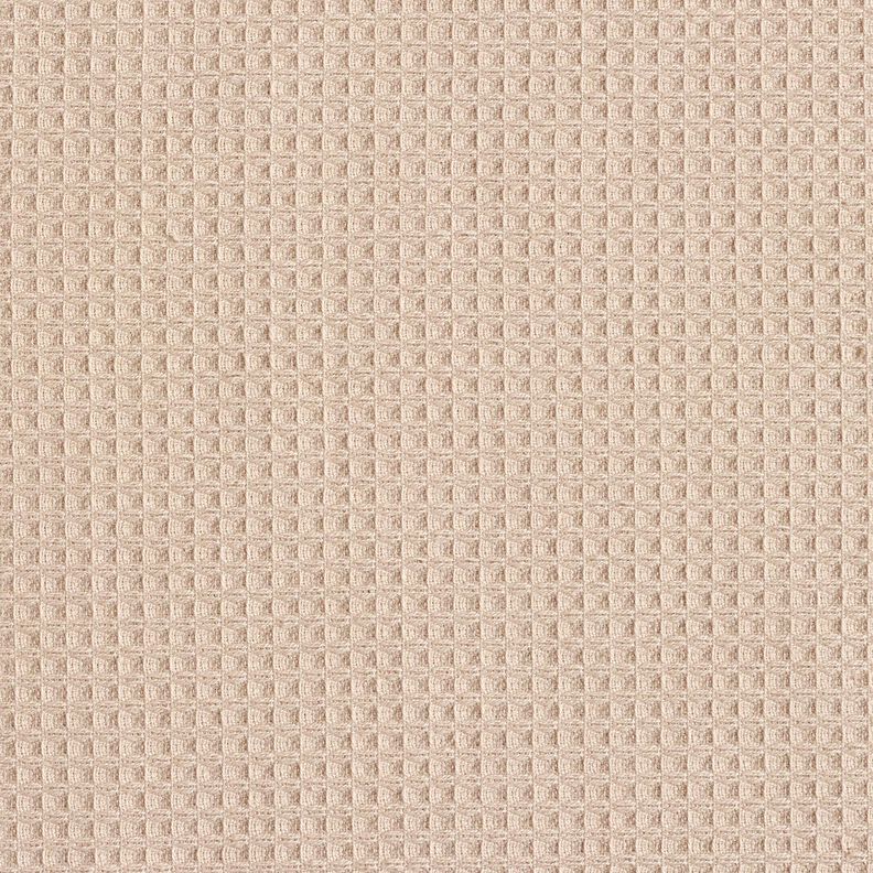 Towelling Fabric/Waffle Piqué Plain – light taupe, image number 1