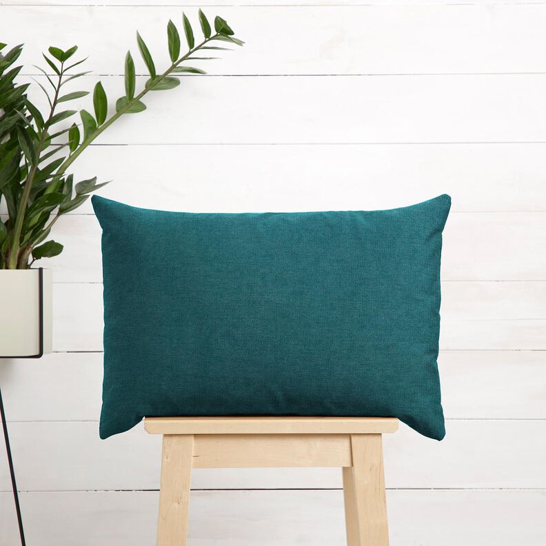 Upholstery Fabric classic Plain – petrol | Remnant 60cm,  image number 9