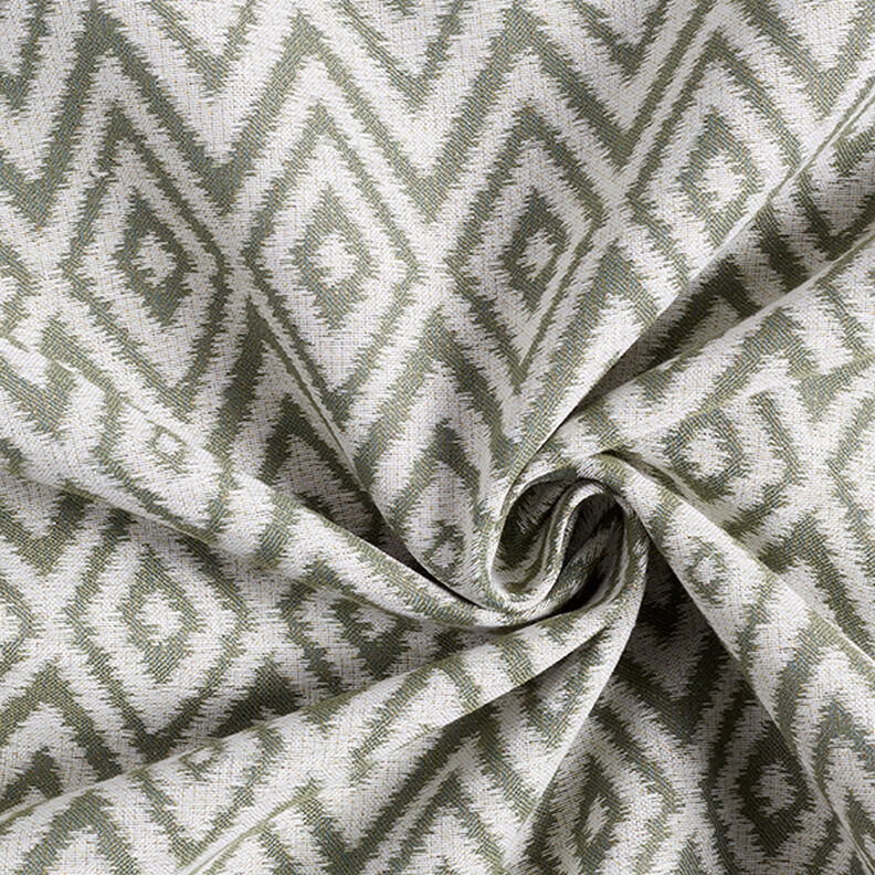 Outdoor fabric jacquard Ethno – olive,  image number 3