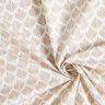 Coated Cotton Abstract Fans – white/cashew,  thumbnail number 3