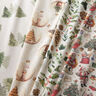 Decor Fabric Half Panama nostalgic Christmas time – natural/red,  thumbnail number 5