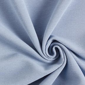 Ottoman ribbed jersey Plain – light blue, 