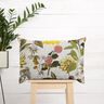 Decorative Panama fabric floral print – misty grey,  thumbnail number 7