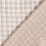 Double Gauze/Muslin Yarn dyed gingham – natural/white,  thumbnail number 1