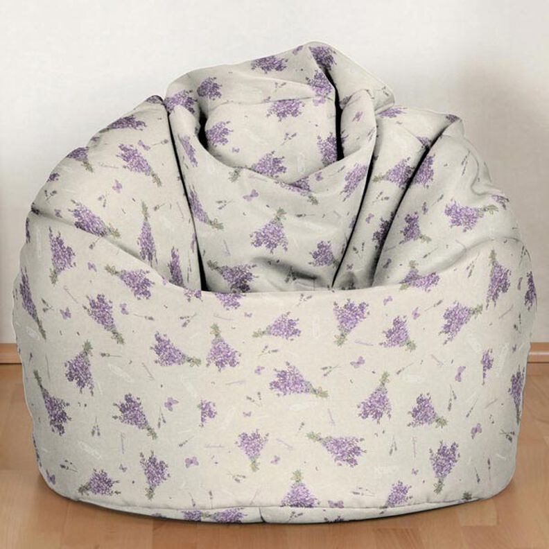 Lavender Bouquet Half Panama – natural,  image number 9