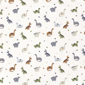 Cotton Jersey happy dinosaurs – ivory/reed, 