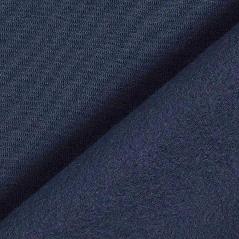 Light Cotton Sweatshirt Fabric Plain – midnight blue,  image number 5