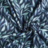 Double Gauze/Muslin Watercolour Leaves Digital Print – navy blue,  thumbnail number 3