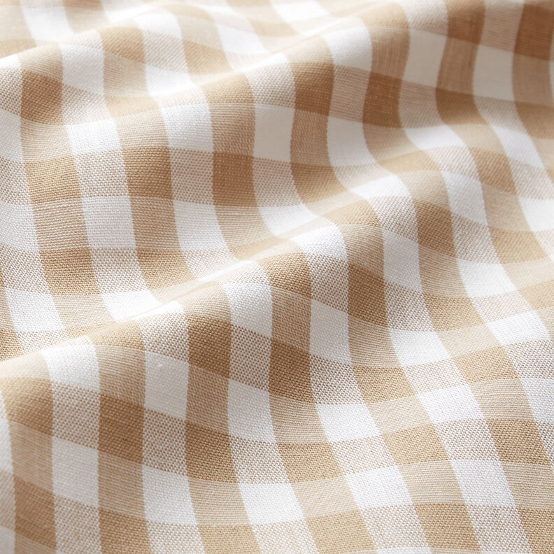 Cotton Vichy check 1 cm – anemone/white,  image number 2