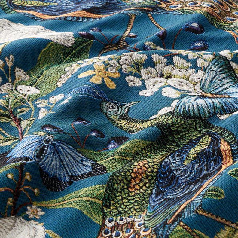 Tapestry Decor Fabric Peacock – petrol,  image number 2