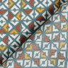 Retro diamonds viscose crepe – petrol/offwhite,  thumbnail number 4