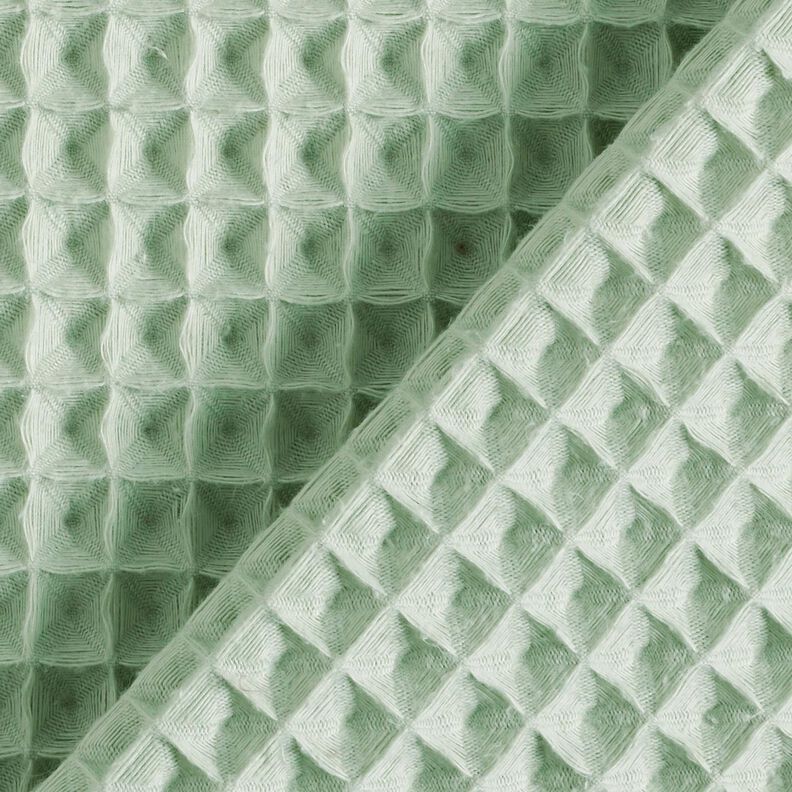 Waffle Piqué large honeycombs – pale mint,  image number 4