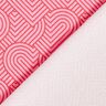 French Terry Overlapping Hearts – pink/fire red,  thumbnail number 4