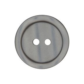 Basic 2-Hole Plastic Button - grey, 