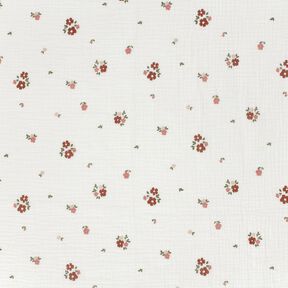 Double Gauze/Muslin Flowers – white, 