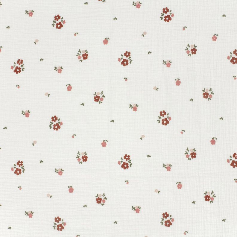 Double Gauze/Muslin Flowers – white, image number 1