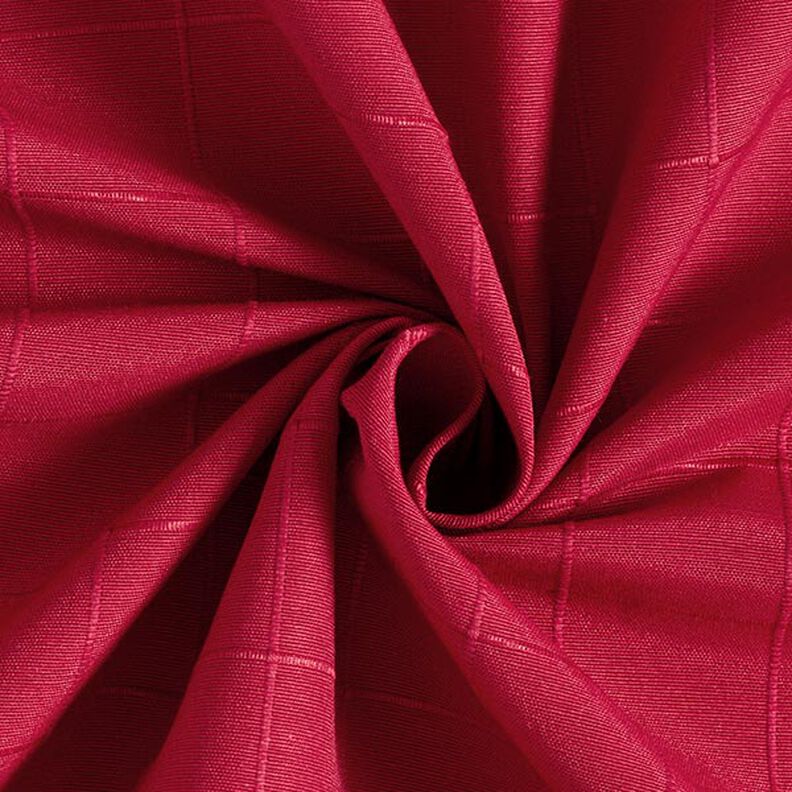Decorative fabric, chequered grid, recycled – carmine, image number 1