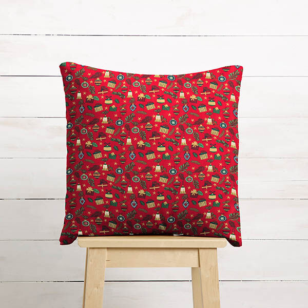 Cotton Poplin Gifts – red/gold, image number 8