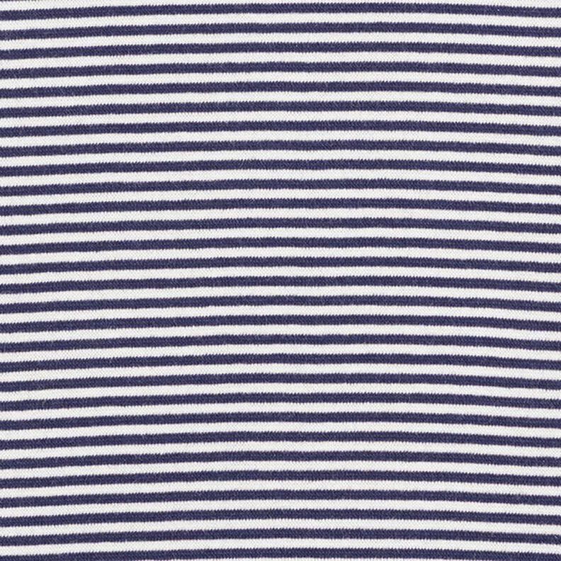 Tubular ribbing for cuffs narrow rings – navy blue/white,  image number 1
