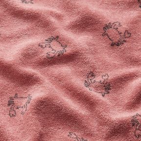 terry cloth jersey Crabs – dark dusky pink, 