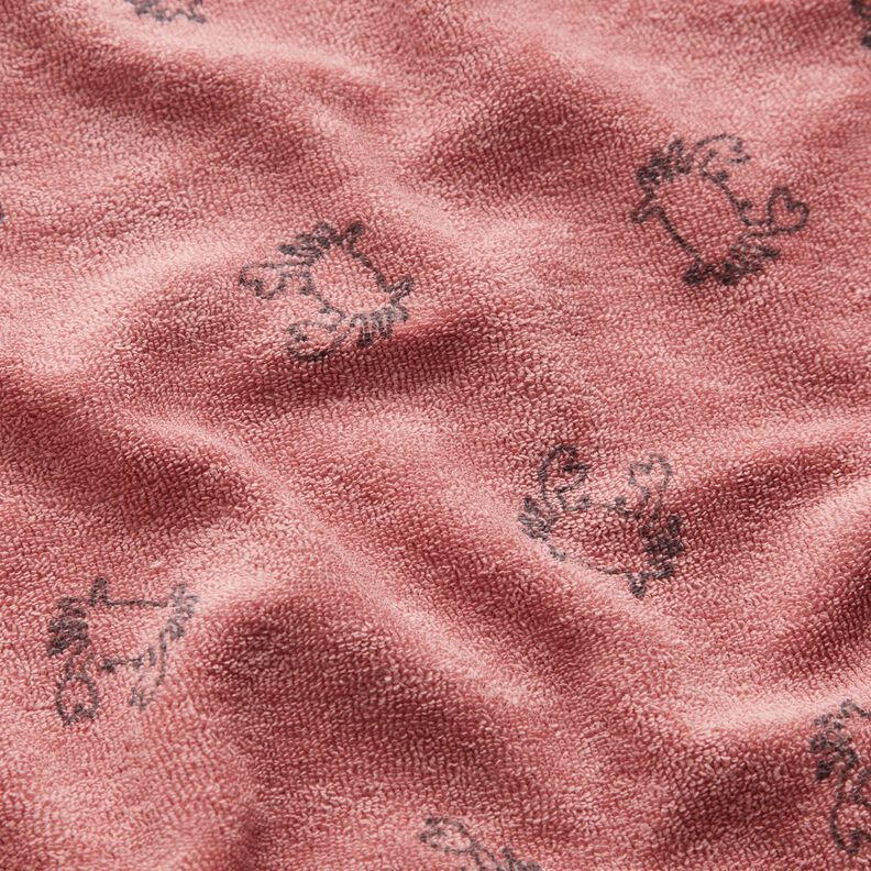 terry cloth jersey Crabs – dark dusky pink,  image number 2
