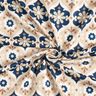 Jersey floral ornaments – beige/navy blue,  thumbnail number 4